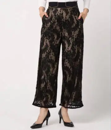 Ameri VINTAGE 레이스 팬츠 블랙 S 사이즈