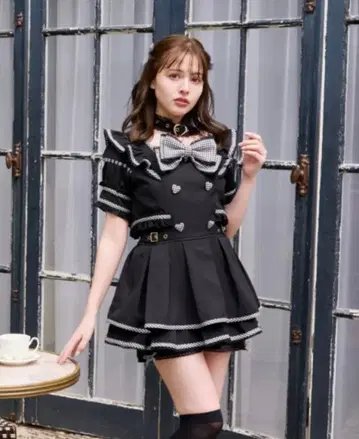 리즈리사 초커 트렌치 라이크 셋업