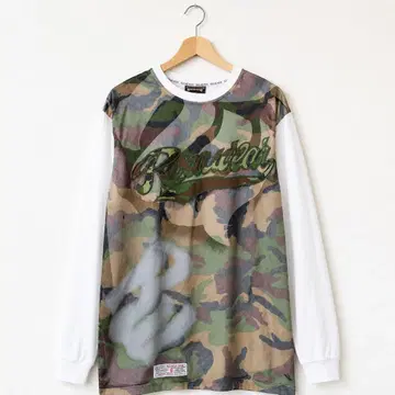 90's ROCAWEAR 로카웨어 자수 로고 카모플라주 긴팔 카모플라쥬