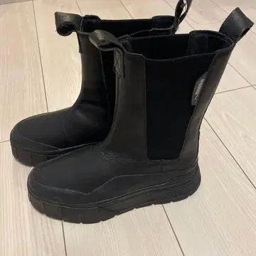 PUMA 사이드 고어 부츠 통굽 블랙 첼시