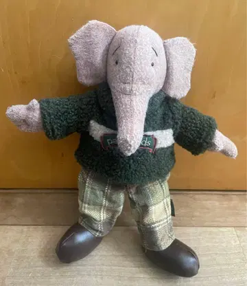 빈티지 코끼리 봉제 인형 PappKids 옷 갈아입기 가능 vintage