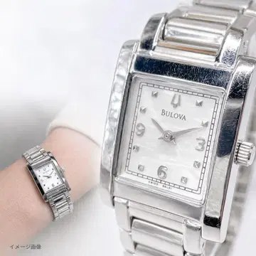 Bulova 여성용 쿼츠 손목시계 탱크 실버 142