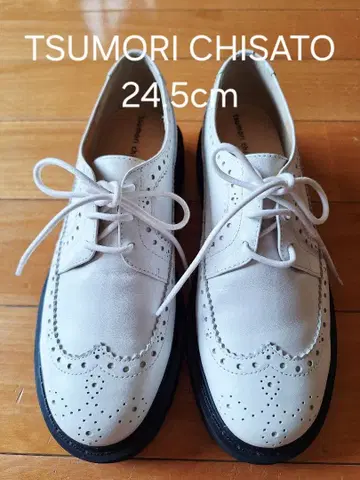 TSUMORI CHISATO WALK 로퍼 24.5cm 화이트 통굽