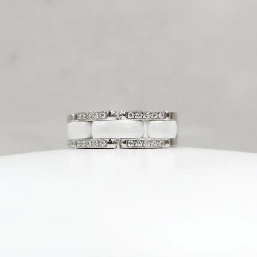 샤넬 다이아 세라믹 울트라 링 18K 화이트골드 62호 사진 2