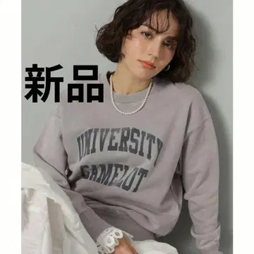 알페이지 소매 레이스 로고 맨투맨 아푸와이저 리셰 저스길리티