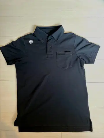 DESCENTE 피케 셔츠 DAT-4506 블랙 M