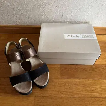Clarks 클락스 웨지힐 샌들 38