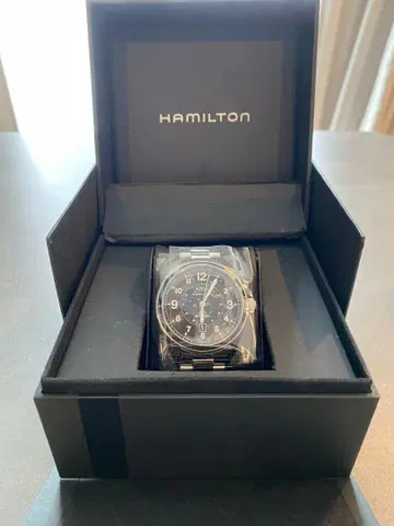 [절판] HAMILTON 카키 필드 데이데이트