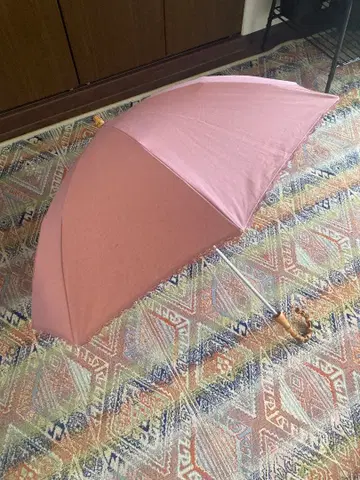 후쿠이 양산 접이식 우산 핑크 꽃무늬