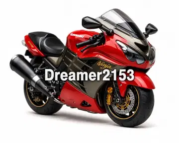 Kawasaki Ninja ZX-14R 레드 SD 아트 2점