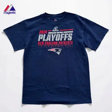 마제스틱 T셔츠 네이비 2014 NFL 페이트리어츠 미식축구 L