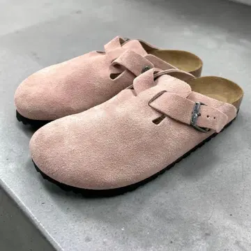 [ 새상품급 ] 버켄스탁 보스턴 샌들 25cm 핑크 스웨이드