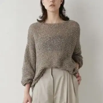 새상품급 윔 가젯 썸머 로우 게이지 풀오버 메쉬 니트