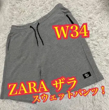 ZARA 자라 하프 팬츠 맨투맨 숏팬츠 W34
