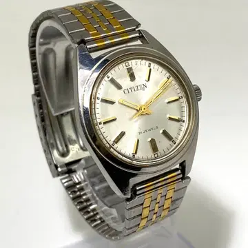 작동 CITIZEN 21석 자동 와인딩 손목시계 1970년 S000163