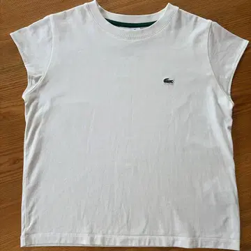 LACOSTE 반팔 T셔츠 화이트 원포인트 로고