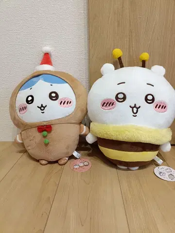 치이카와(먼작귀) 벌꿀 옷 BIG 봉제 인형 & 진저맨 BIG 봉제 인형