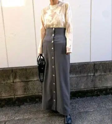 NUANCE BUTTON TIGHT SKIRT AMERI vintage
