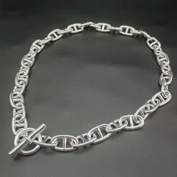 실버 925 목걸이 앵커 체인 50cm 빈티지