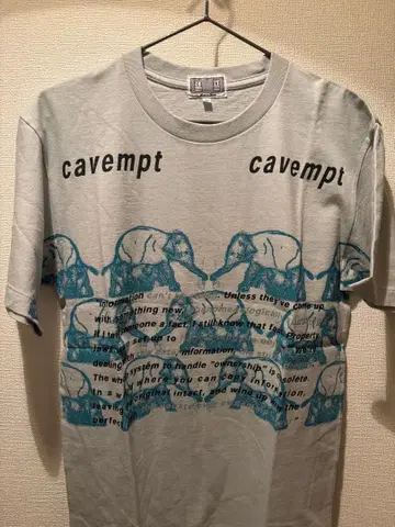 C.E cavempt 그래픽T셔츠 라이트 그레이 M
