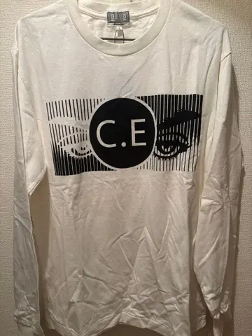 C.E CAVEMPT 긴팔 티셔츠 화이트 L 사이즈