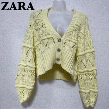 [ ZARA ] 코바늘 니트 짜임 가디건