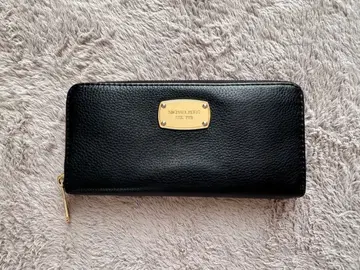 MICHAEL KORS 장지갑 라운드 지퍼 블랙