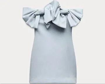 ZARA 스트랩리스 원피스 보우 리본 원피스 XS