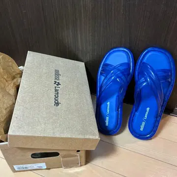 Melissa + Larroude Cali 샌들 블루 38
