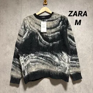 ZARA 자라 추상 자카드 스웨터 M
