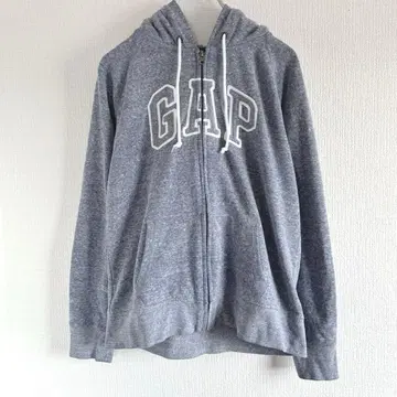 GAP 갭 집업 후드티 빅 로고 M 후드 부착 속기모