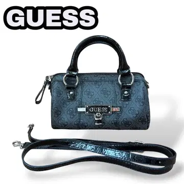 [당일 발송] 게스 [GUESS] 숄더 미니 보스턴 백 올 패턴 그레이 계열