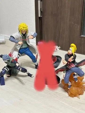 NARUTO 피규어 4체 세트 나미카제 미나토 카카시 데이다라