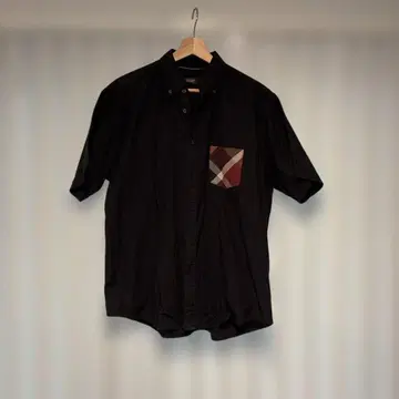 BLACK LABEL CRESTBRIDGE 반팔 셔츠 체크 포켓