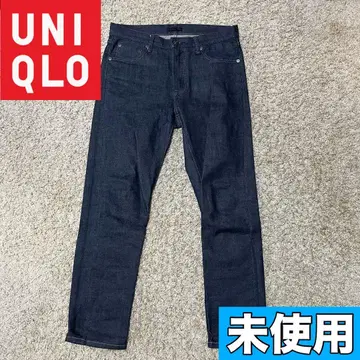 미사용 유니클로 스트레치 슬림핏 청바지 셀비지 9595