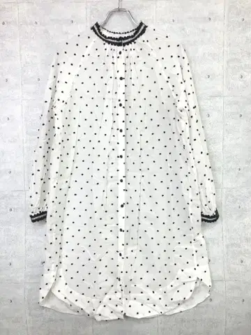 TSUMORI CHISATO 일본제 파피리오 도트 블라우스 원피스
