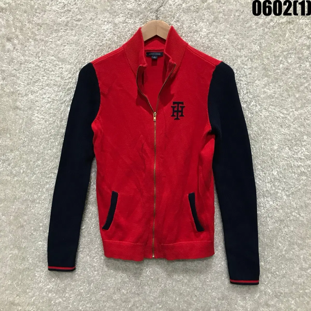 Tommy Hilfiger Gray Knit Zip-Up Cardigan M | Bunjang Global