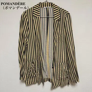 POMANDERE 스트라이프 테일러드 자켓 이탈리아제 투모로우랜드