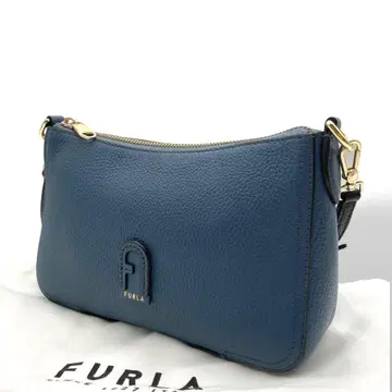 훌라 FURLA 숄더백 사선 가케 블루 가죽 호보