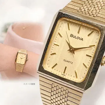 BULOVA 여성용 손목시계 탱크 쿼츠 새상품 배터리 143