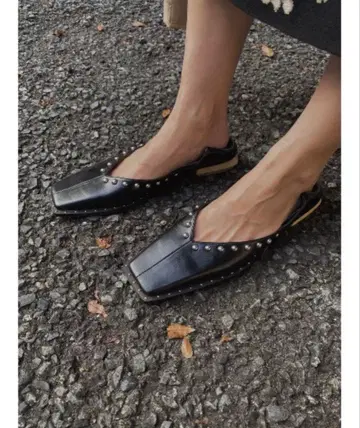 ameri 빈티지 스터드 우드 힐 바부슈
