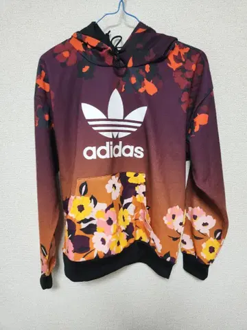 아디다스 adidas 올 패턴 후드티 S