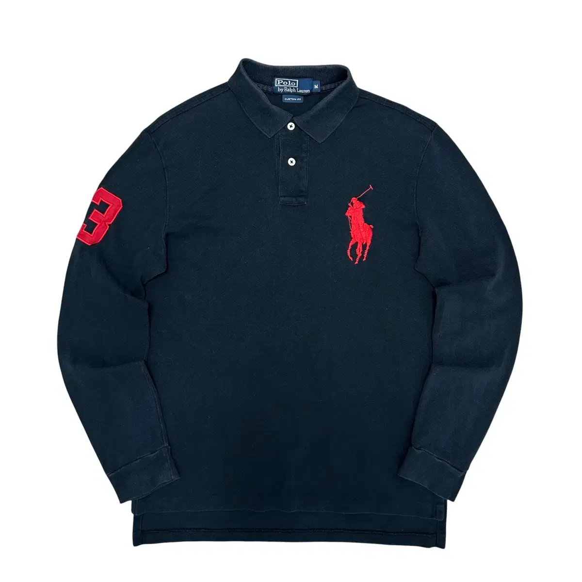 90s Polo Ralph Lauren Big Pony Chief Keef Swiss Rugby Long Sleeve