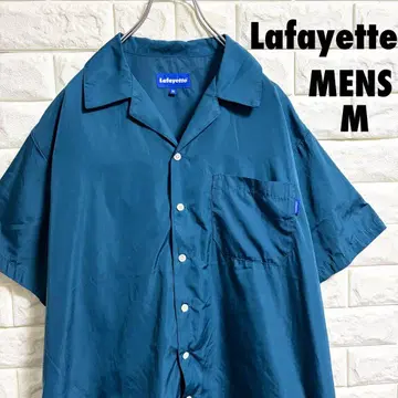 Lafayette 라파예트 오픈 카라 반팔 셔츠 남성용 M 사이즈