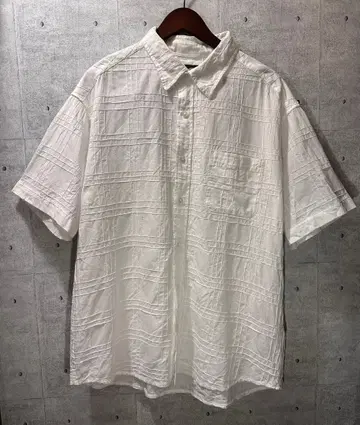 Eddie Bauer 에디 바우어 반팔 셔츠 XL 화이트 면 100%