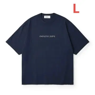 everyone jeans T 셔츠 네이비 사이즈 L