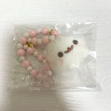 포메라니안 모찌 봉제 인형 참 달린 비즈 스트랩 시라타마