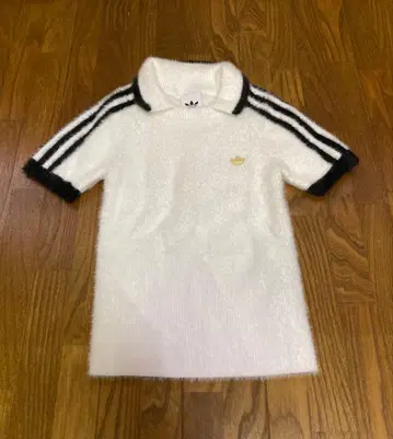 adidas Originals 샤기 니트 피케 셔츠 XS