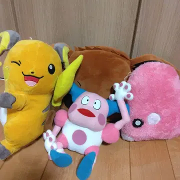 포켓몬 봉제 인형 묶음 판매 당구 이브이 러브카스 라이츄