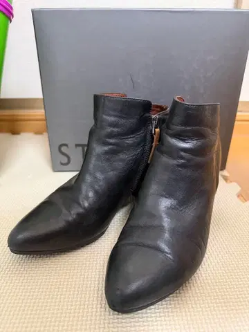 STACCATO 부티 블랙 23.0cm 천연 가죽